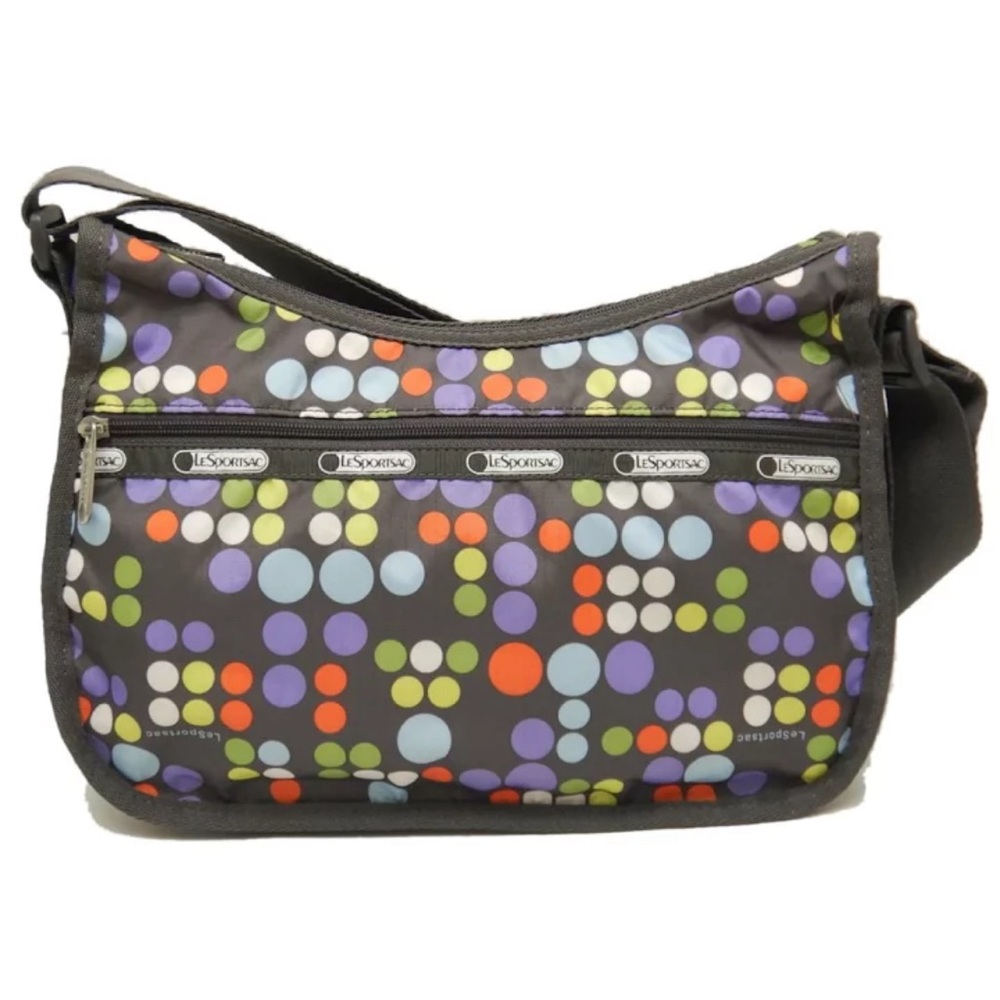 LeSportsac -women’s shoulder bag/crossbody bag multicolour polka dot brown purse